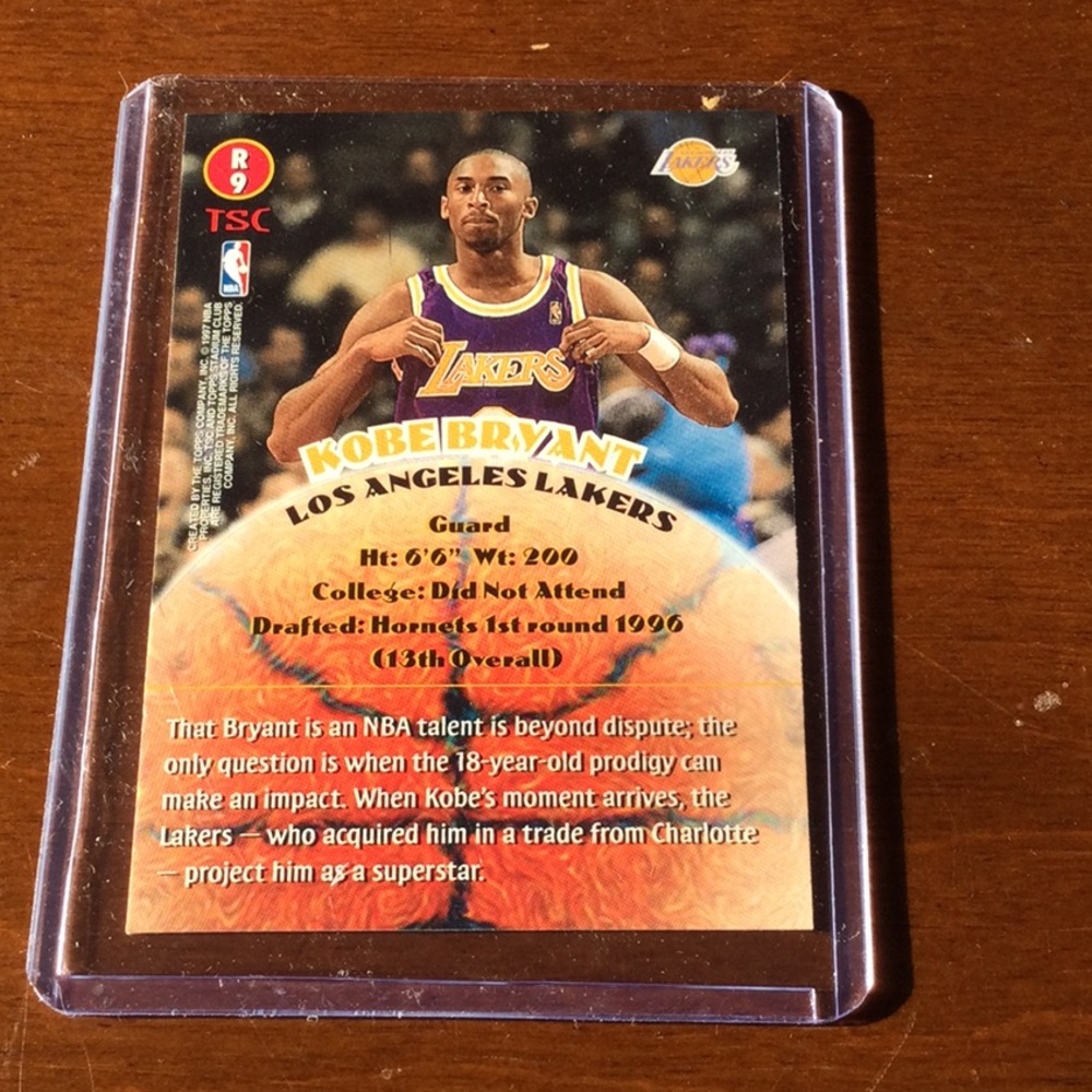 96-97 Kobe Bryant Hoops Rookie & 04-05 Upper Deck Black 💎 basketball cards - Picture 5 of 10